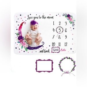 Baby Monthly Milestone Blanket